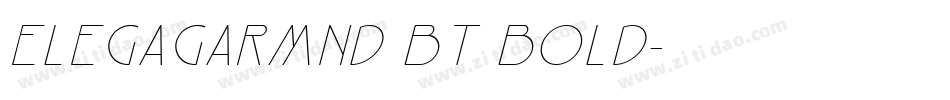ElegaGarmnd BT Bold字体转换